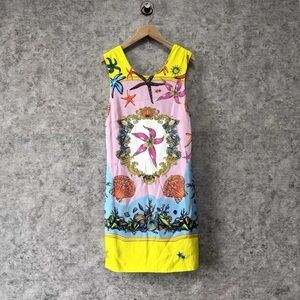 Authentic Versace Multicolor Graphic Mini Dress